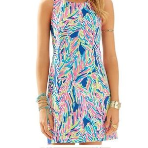 Lilly Pulitzer Cathy Shift Dress in Indigo Palm Reader